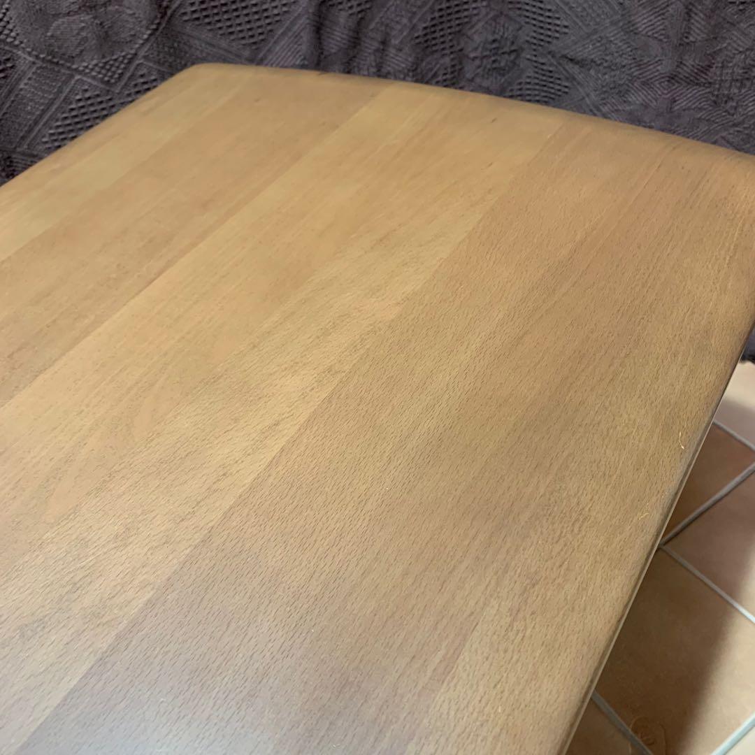 【美品】ニトリ 幅110cm 無垢材 天然木 センターテーブル アルナス110
