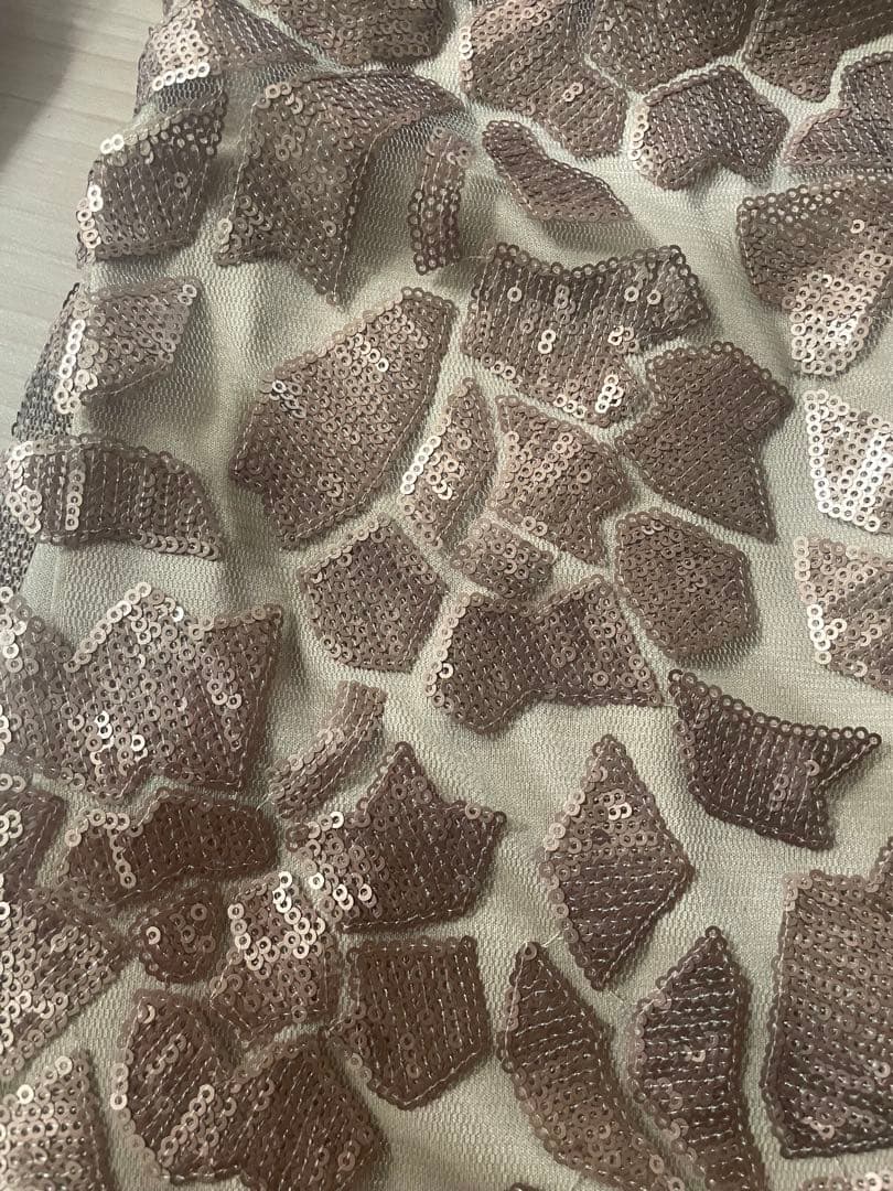 TADASHI SHOJI ミディアムドレス　カッパーゴールド　M