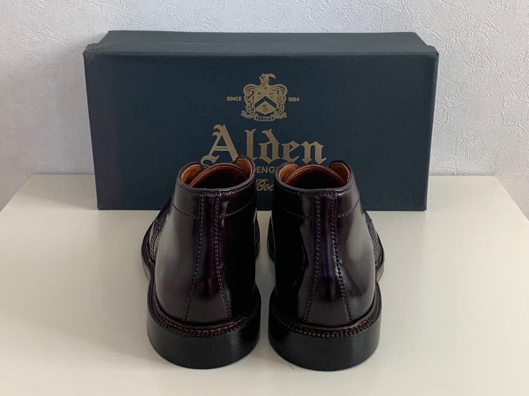 オールデンAlden 1339 チャッカブーツ ダークバーガンディsize7