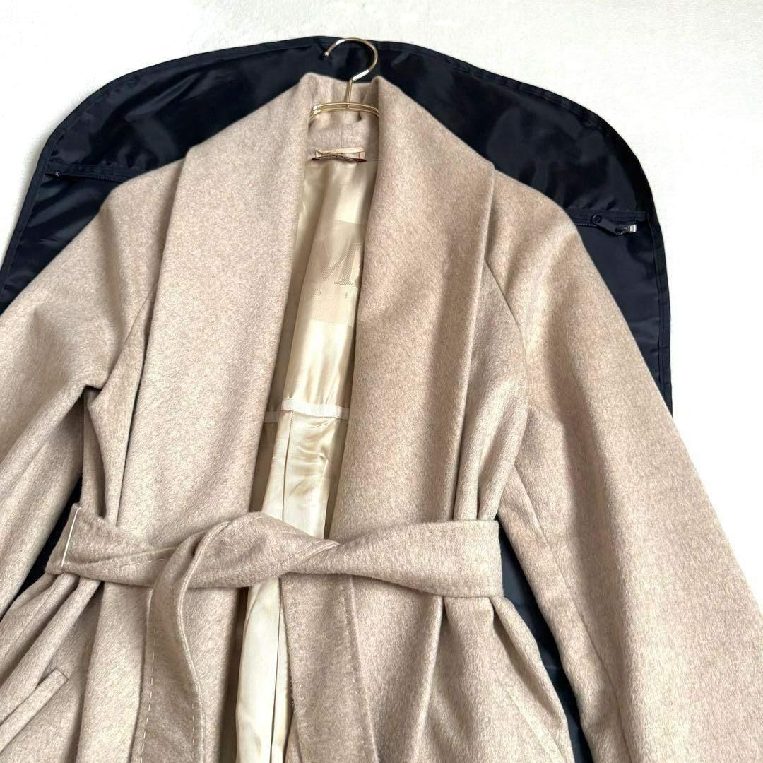 【極美品】MAX MARA STUDIO カシミア100% ラップコート 40