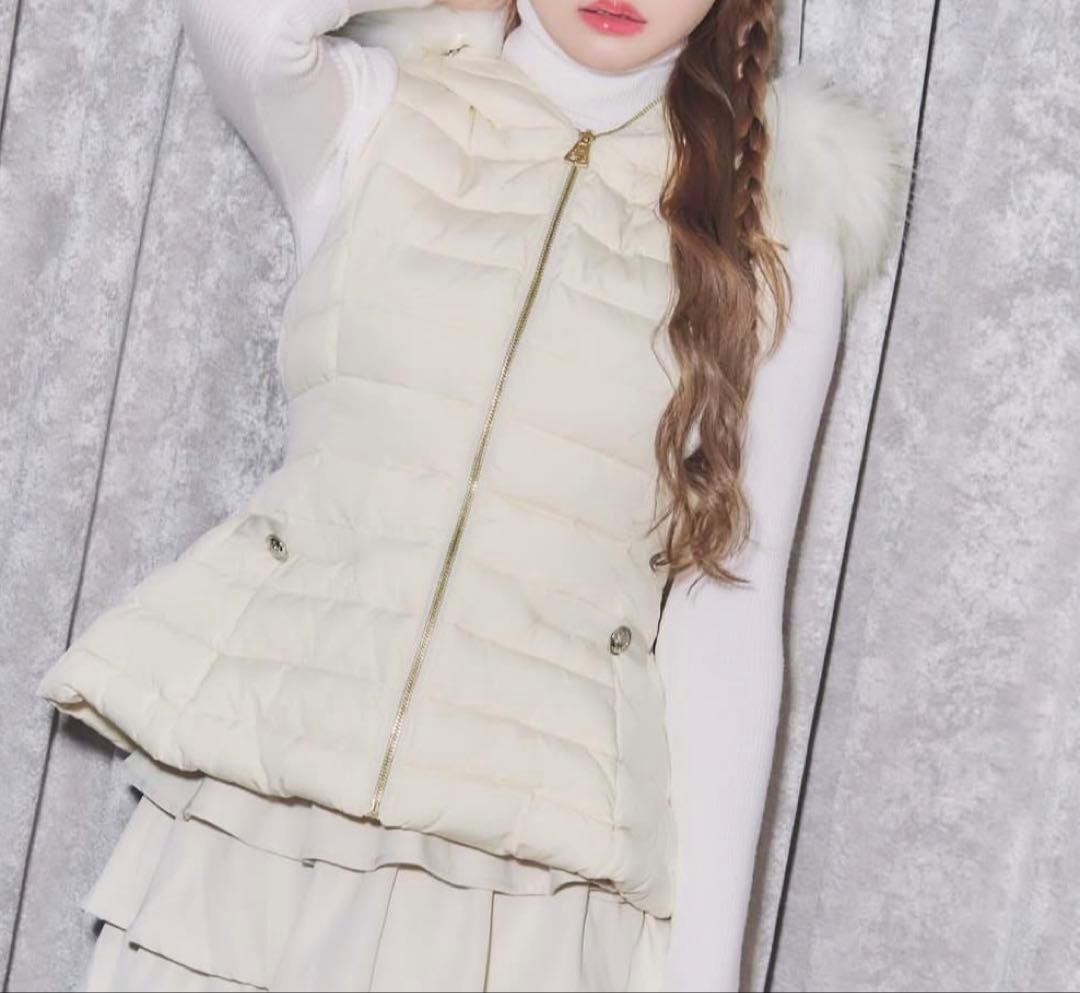 Rady ファーファイバーダウンベスト　ホワイト　M