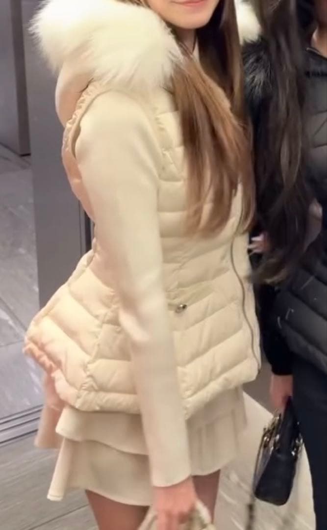 Rady ファーファイバーダウンベスト　ホワイト　M