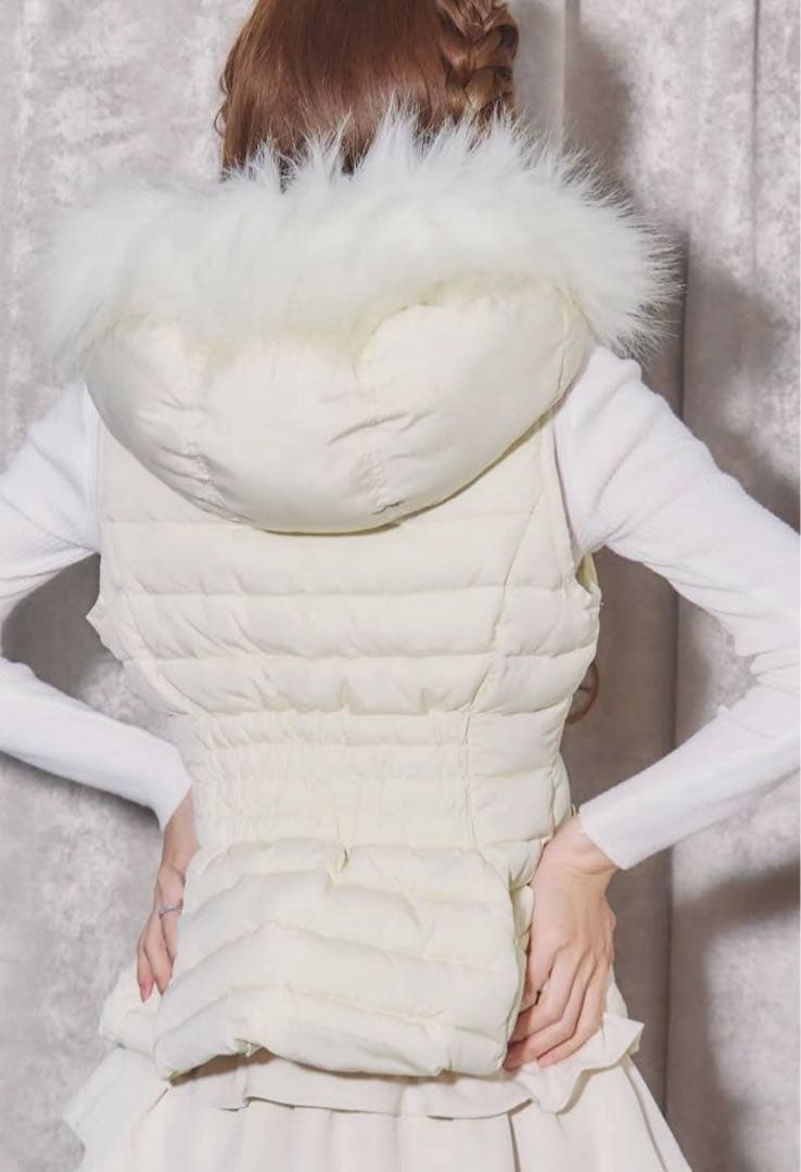 Rady ファーファイバーダウンベスト　ホワイト　M