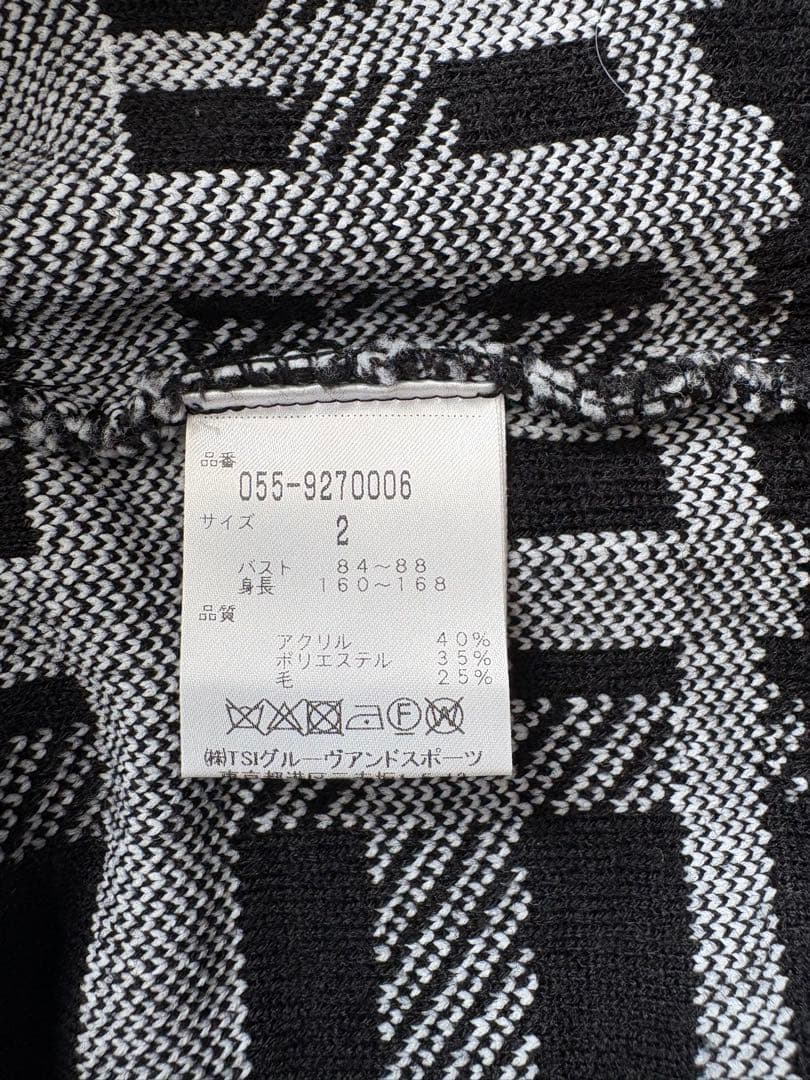 PEARLY GATES レディース　チェック柄セーター