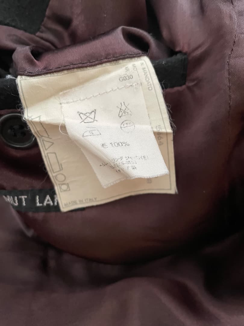 【本人期】ヘルムートラング　ステンカラーコート 38