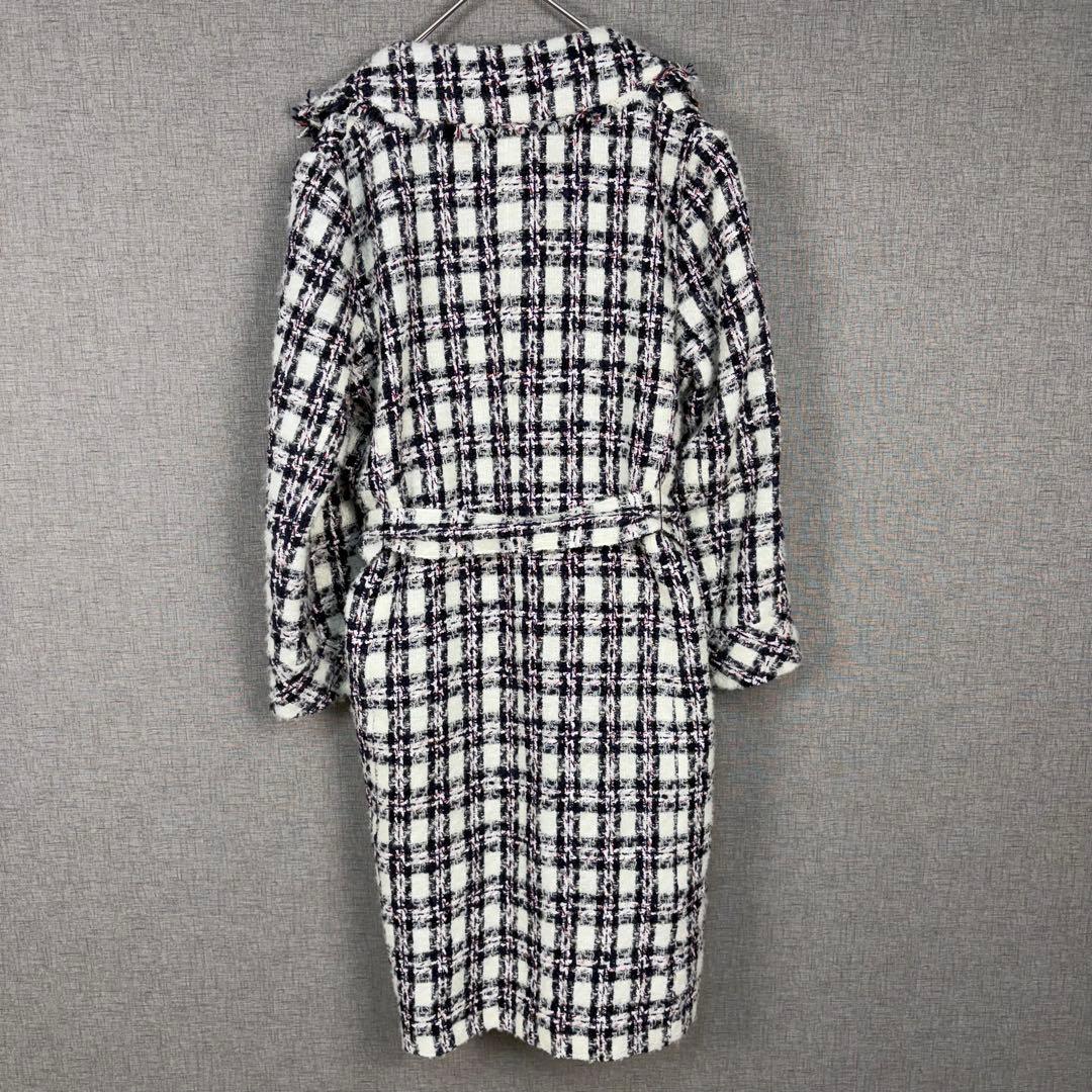 美品　ANAYI アナイ　ツイード　ベルト付き　コート　新タグ