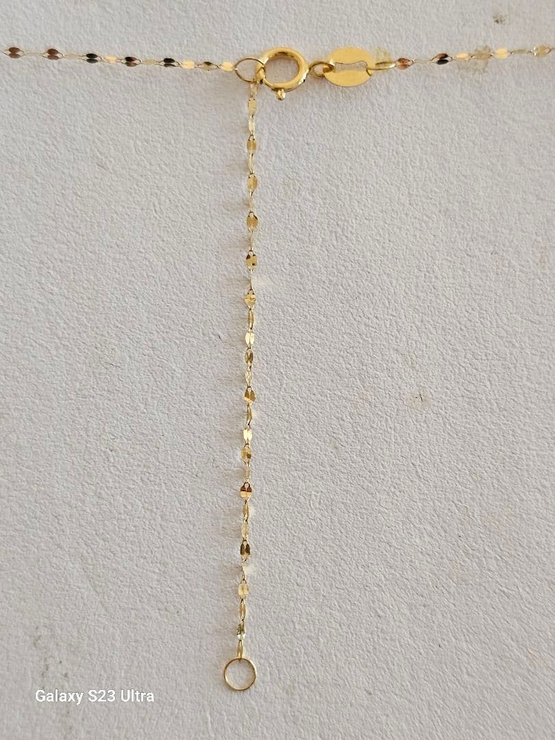 K１８ロシア産フエナカイト　ネックレス　ソーティング付き