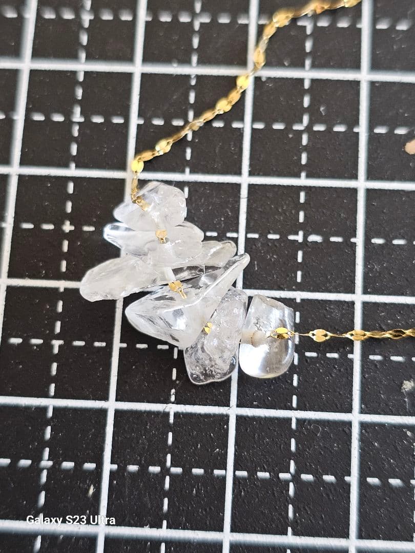 K１８ロシア産フエナカイト　ネックレス　ソーティング付き