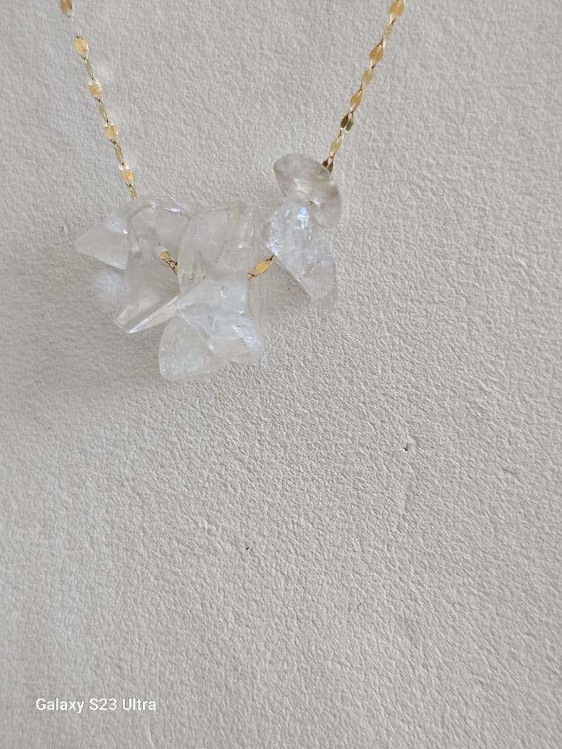 K１８ロシア産フエナカイト　ネックレス　ソーティング付き