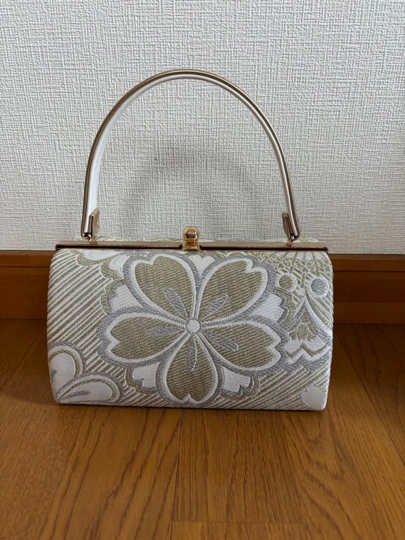 草履バッグセット　厚底　白　ホワイト