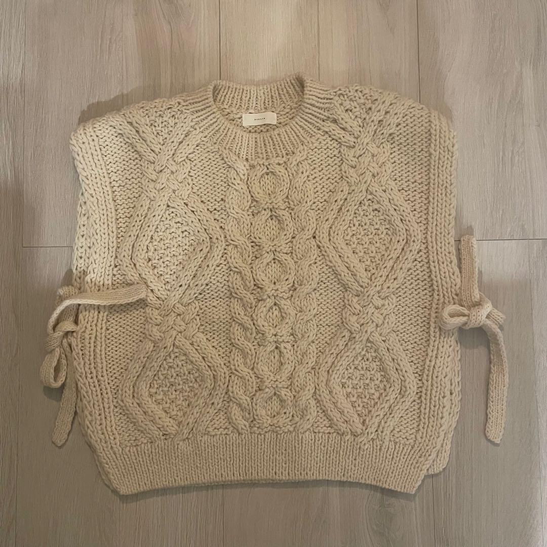 かぐれ　ペルーアランニットベスト　美品