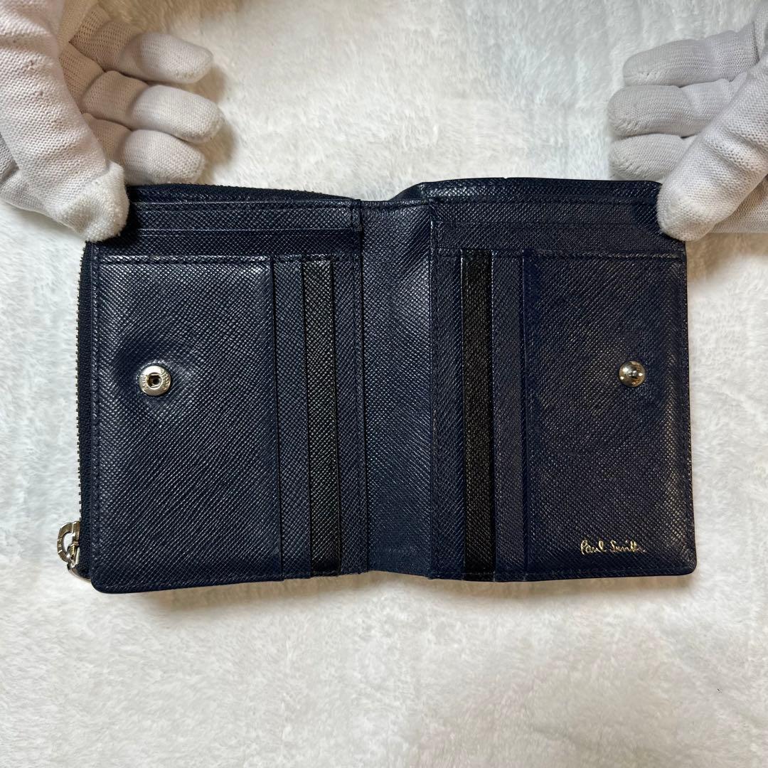 Paul Smith ポールドローイング 二つ折り財布 L字ファスナー