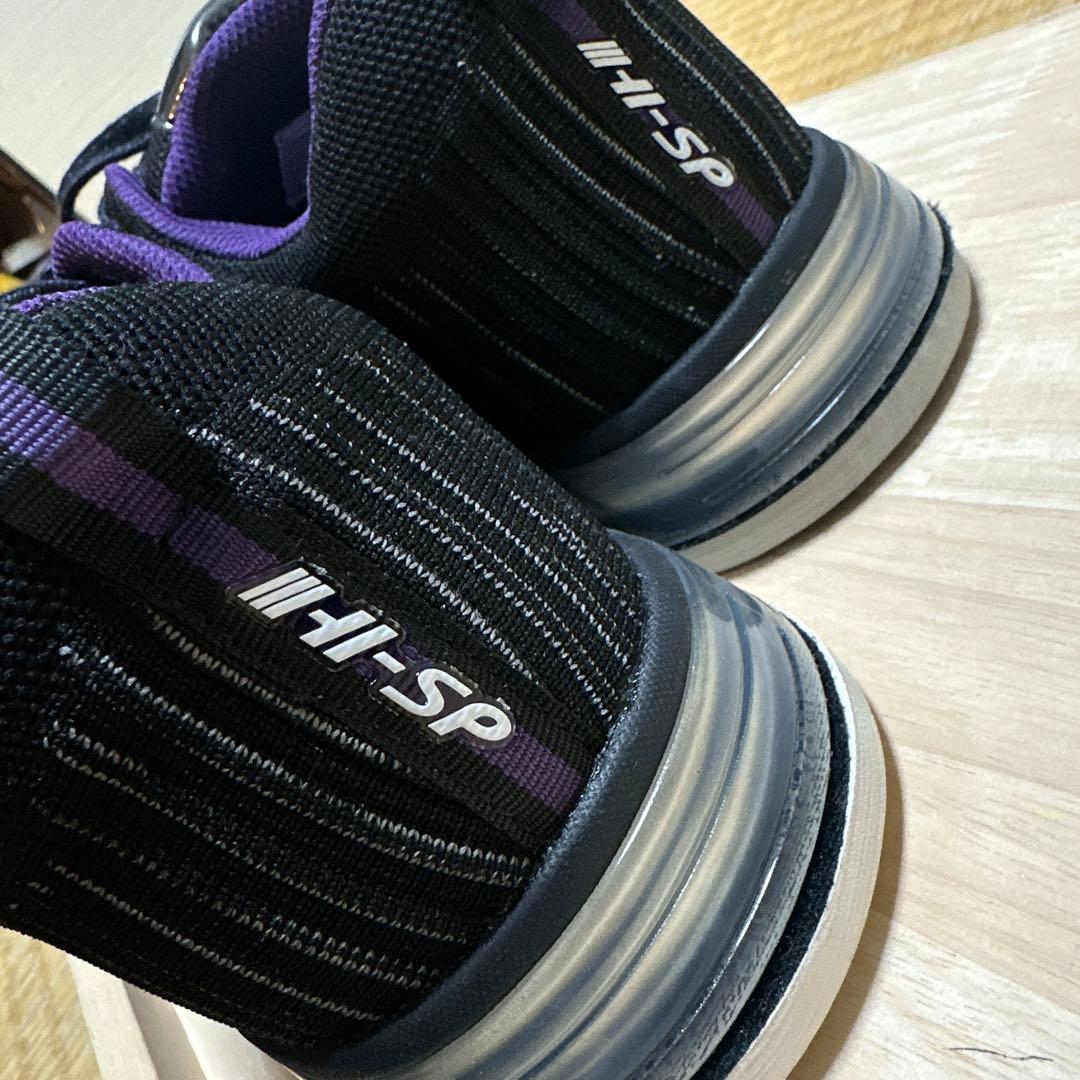 【右利き用】HI-SP ボウリングシューズ ブラック/パープル 27.5cm