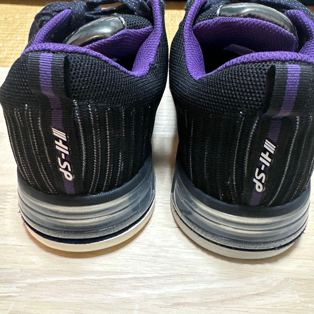 【右利き用】HI-SP ボウリングシューズ ブラック/パープル 27.5cm