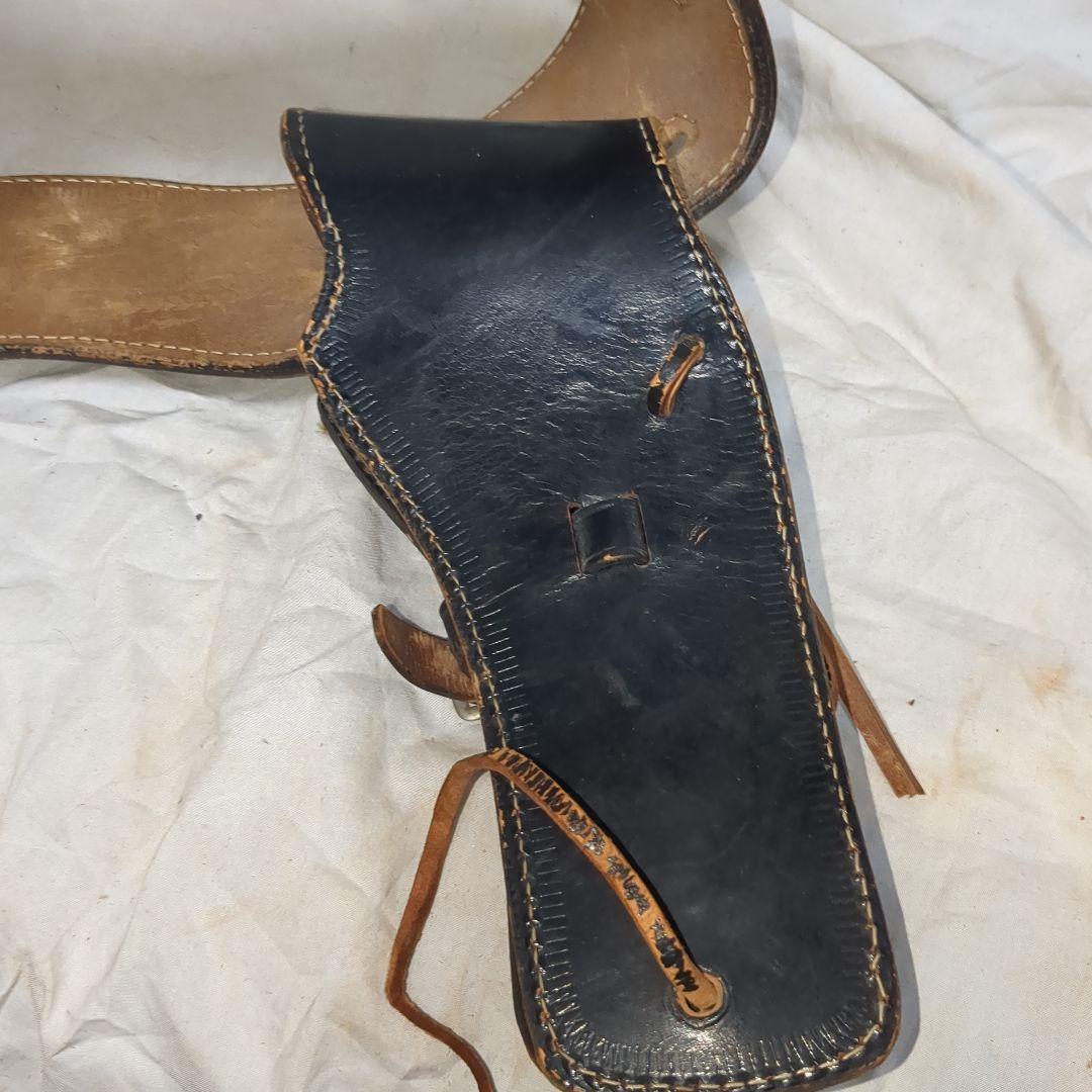 左利き用　saa ウエスタンガンベルト　本革レザーホルスター