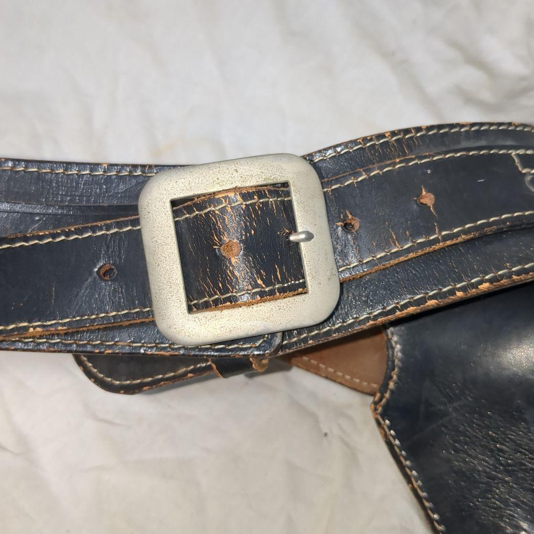 左利き用　saa ウエスタンガンベルト　本革レザーホルスター