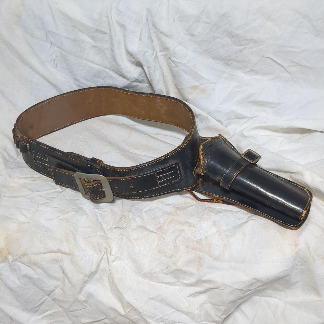 左利き用　saa ウエスタンガンベルト　本革レザーホルスター