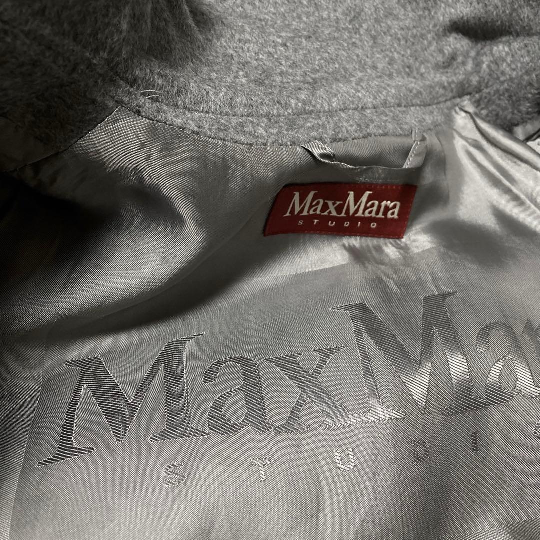 超美品 MAXMARA STUDIO マックスマーラ カシミヤタッチ コート