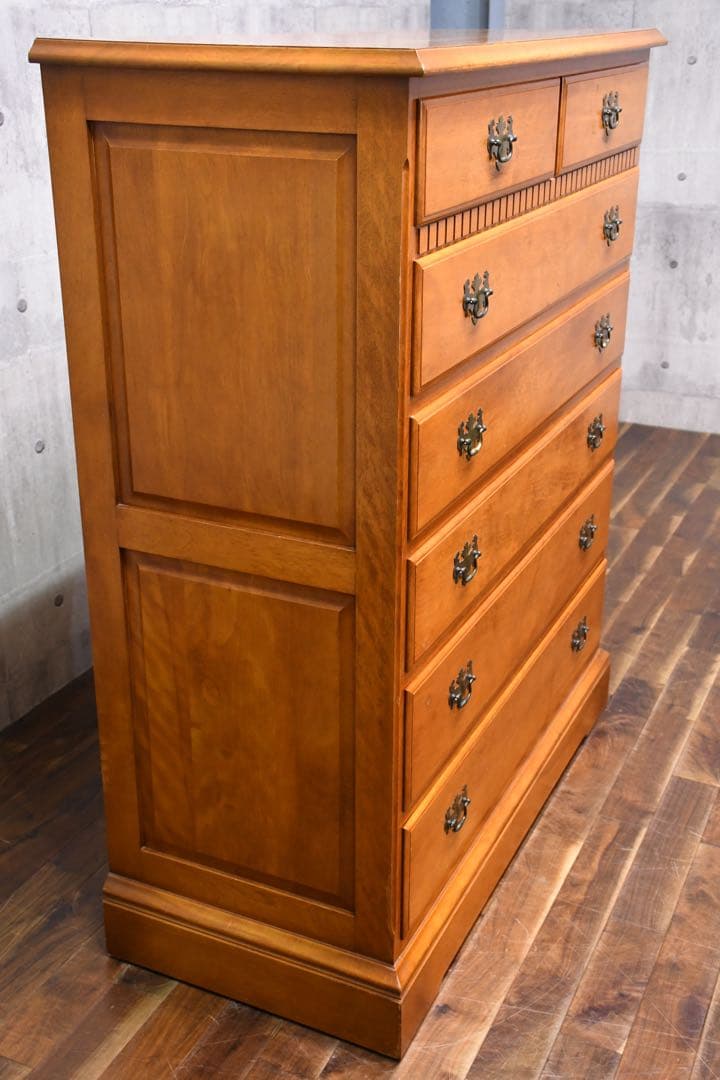 EBK69 横浜ダニエル Daniel 6段 チェスト 整理タンス 樺桜材