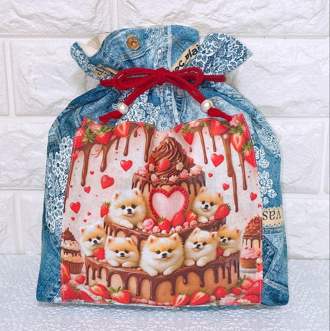 巾着＆ポーチ＆エコバッグ♡ポメ＆にゃんこ