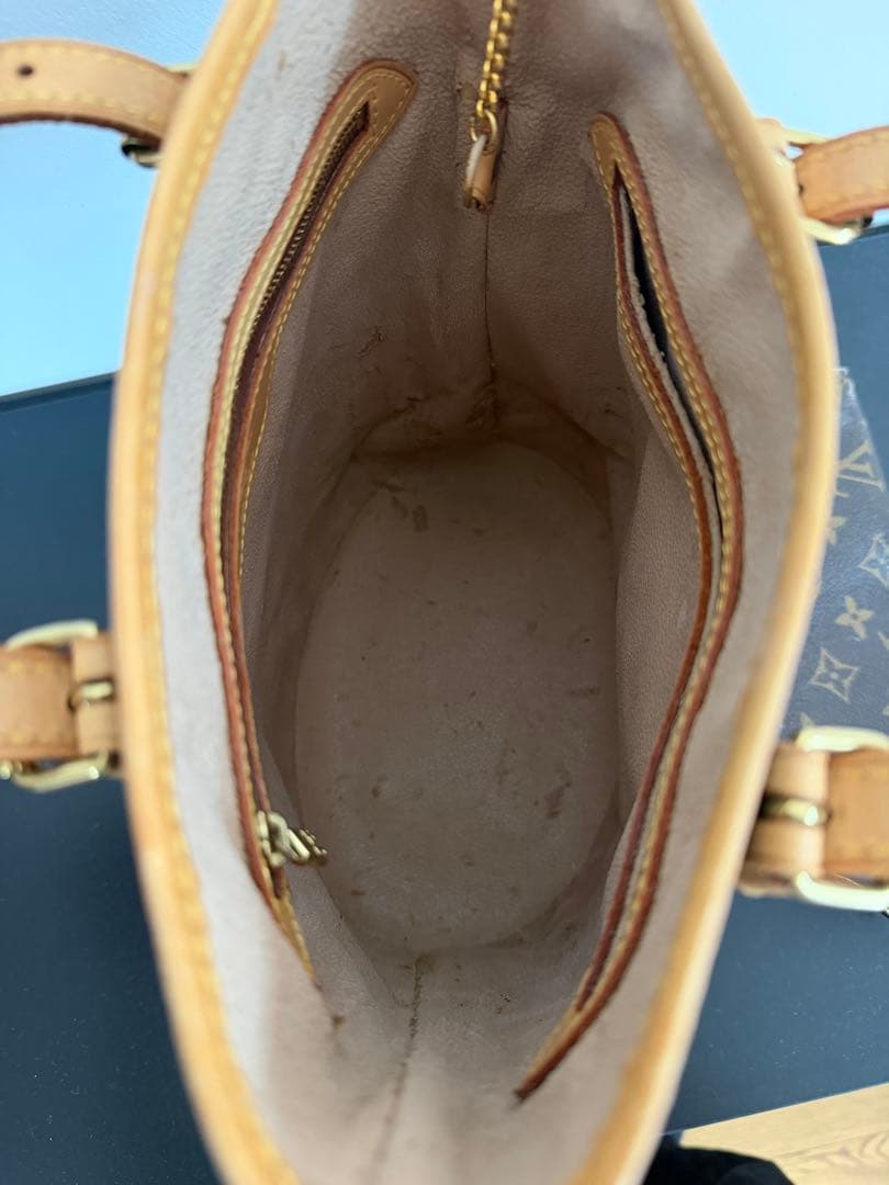 LOUIS VUITTON モノグラム バケットPM プチバケット　内側ベタ
