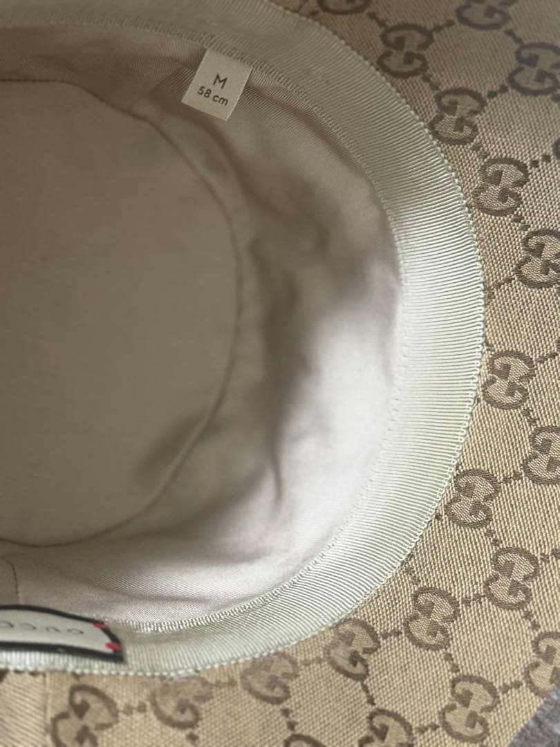 【GUCCI・箱付き】GGキャンバス フェドラハット　M