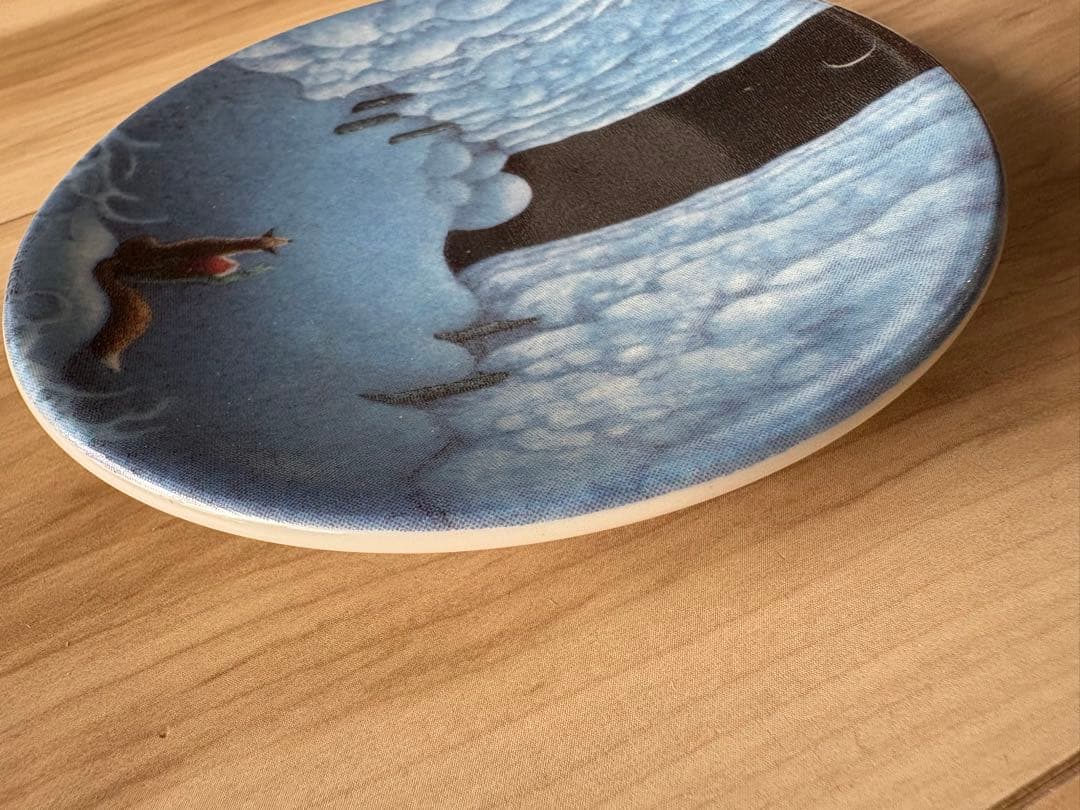 美品★アラビア★トムテと狐 のクリスマスプレート・レンナート ヘルイェ