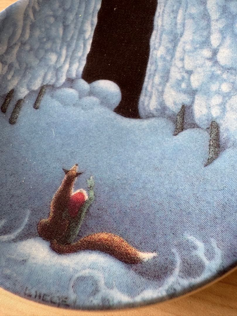 美品★アラビア★トムテと狐 のクリスマスプレート・レンナート ヘルイェ