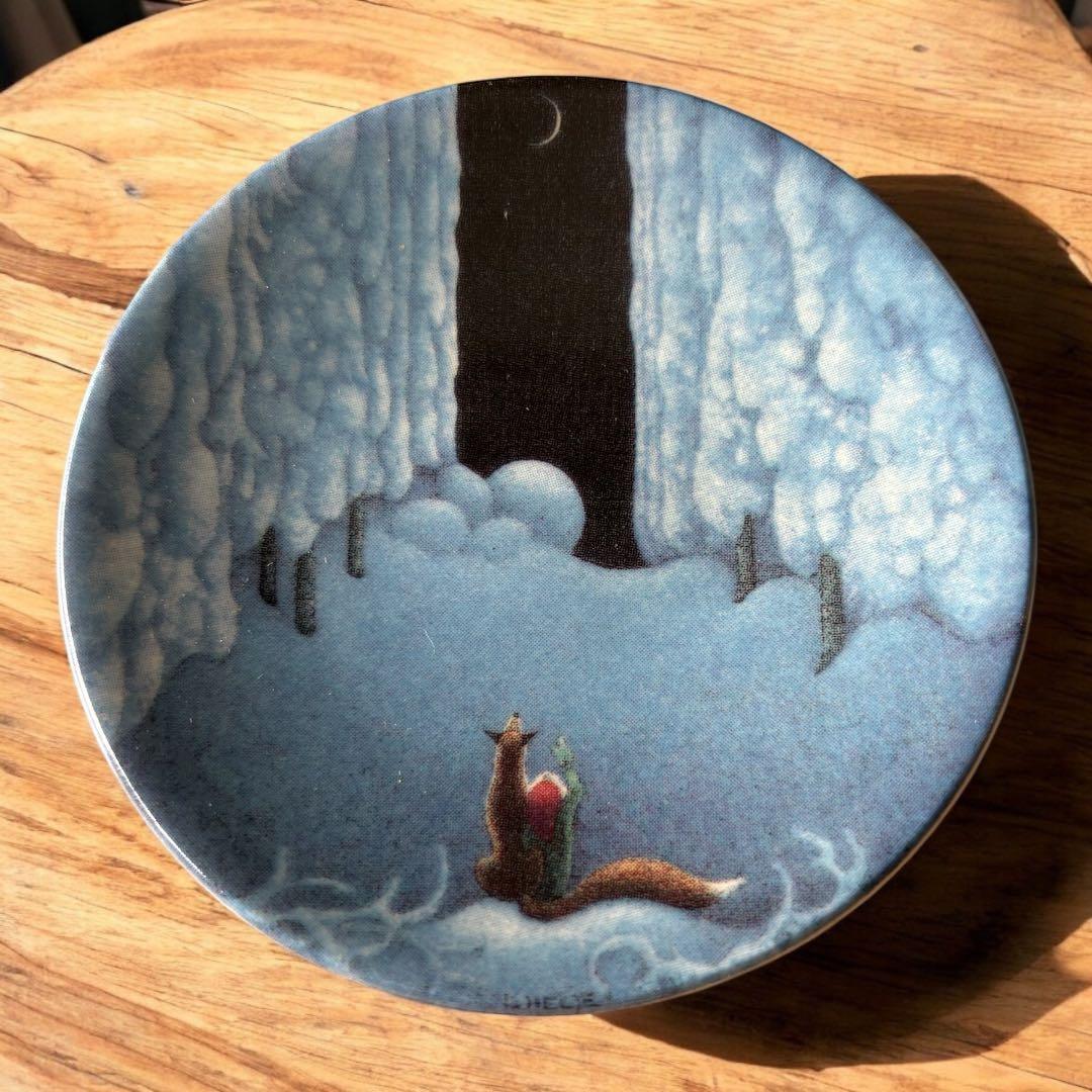 美品★アラビア★トムテと狐 のクリスマスプレート・レンナート ヘルイェ