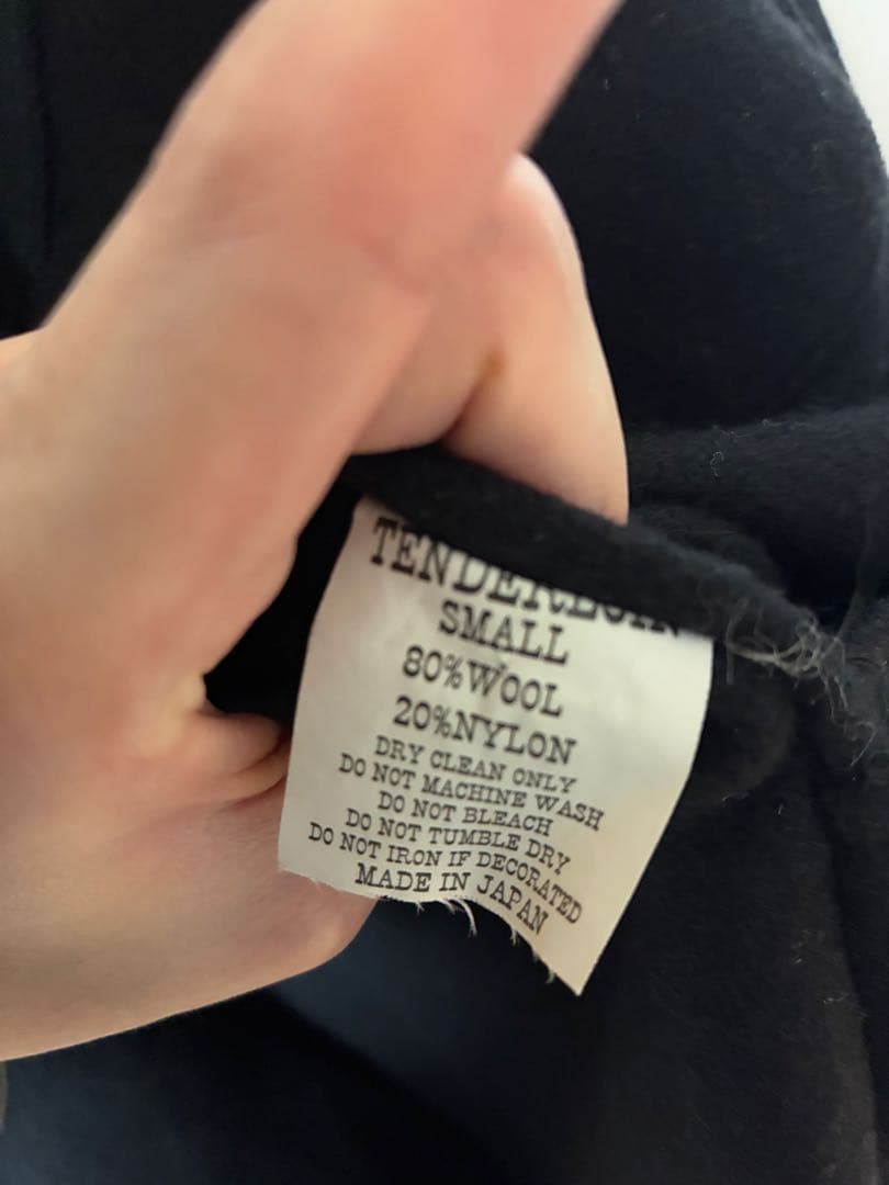 TENDERLOIN T-WOOL CPO JKT ボックスロゴ 黒 S