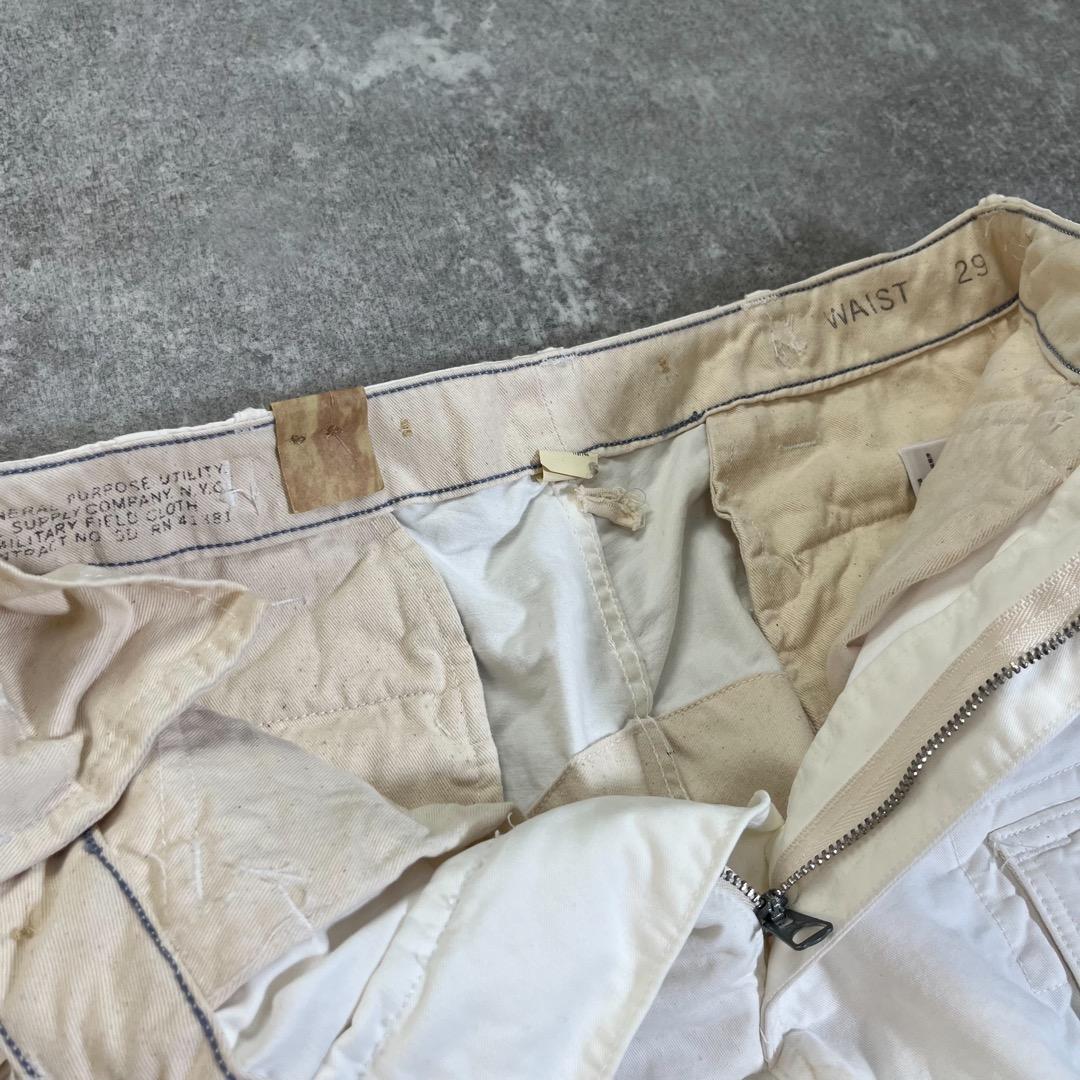 RRL カーゴショーツ　ハーフパンツ【W29】白　ヴィンテージモデル
