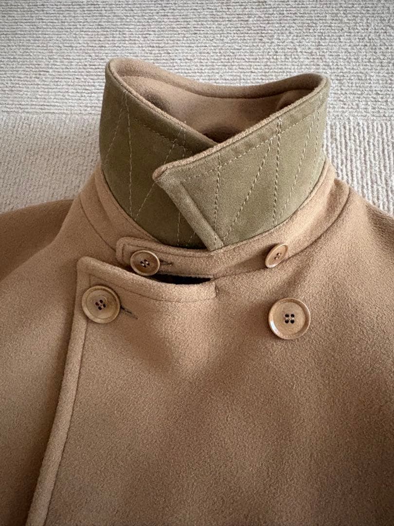ベージュ ウールコート