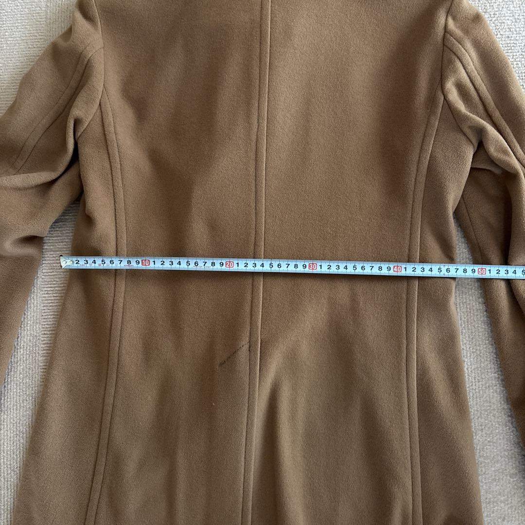 ベージュ ウールコート