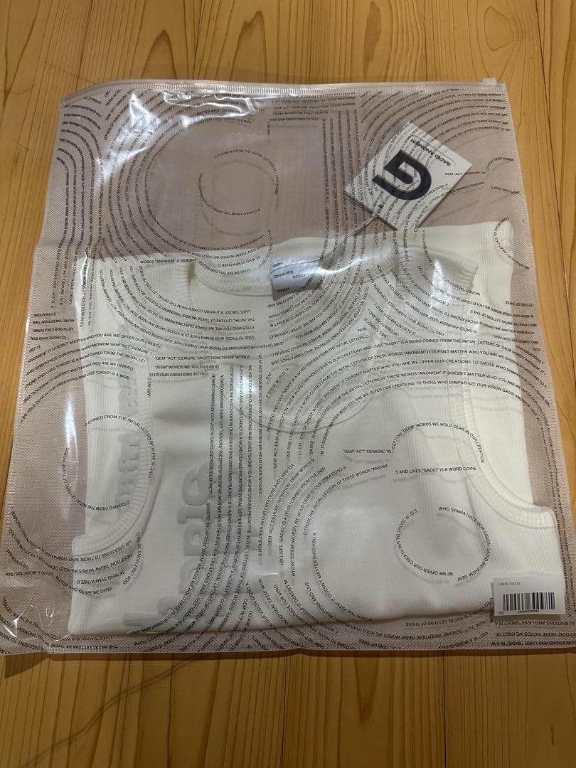 新品【即日発送】GADID ANONIEM LEWIN WHITE タンクトップ