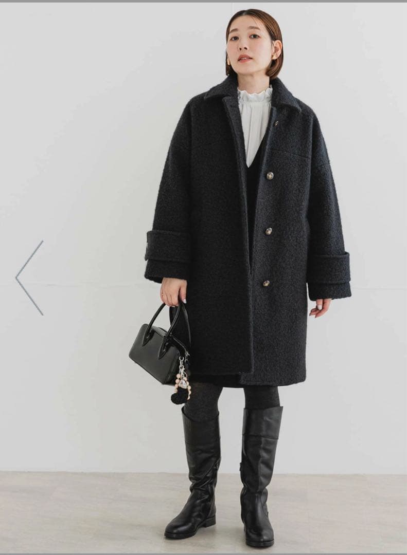 F by ROSSO 『UR TECH』ブークレステンカラーコート