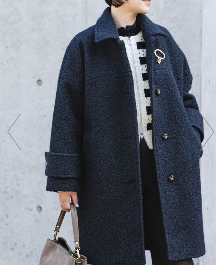 F by ROSSO 『UR TECH』ブークレステンカラーコート