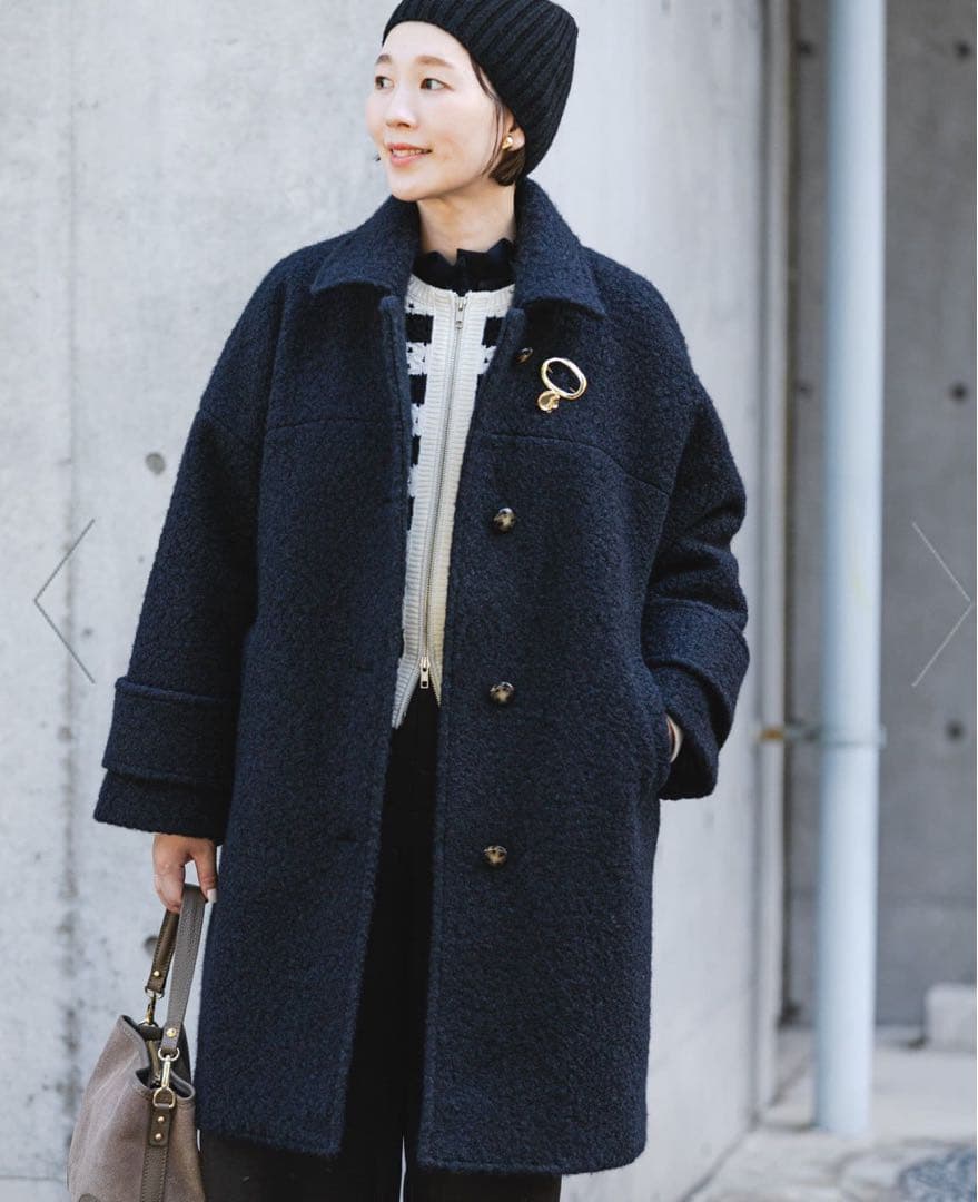 F by ROSSO 『UR TECH』ブークレステンカラーコート