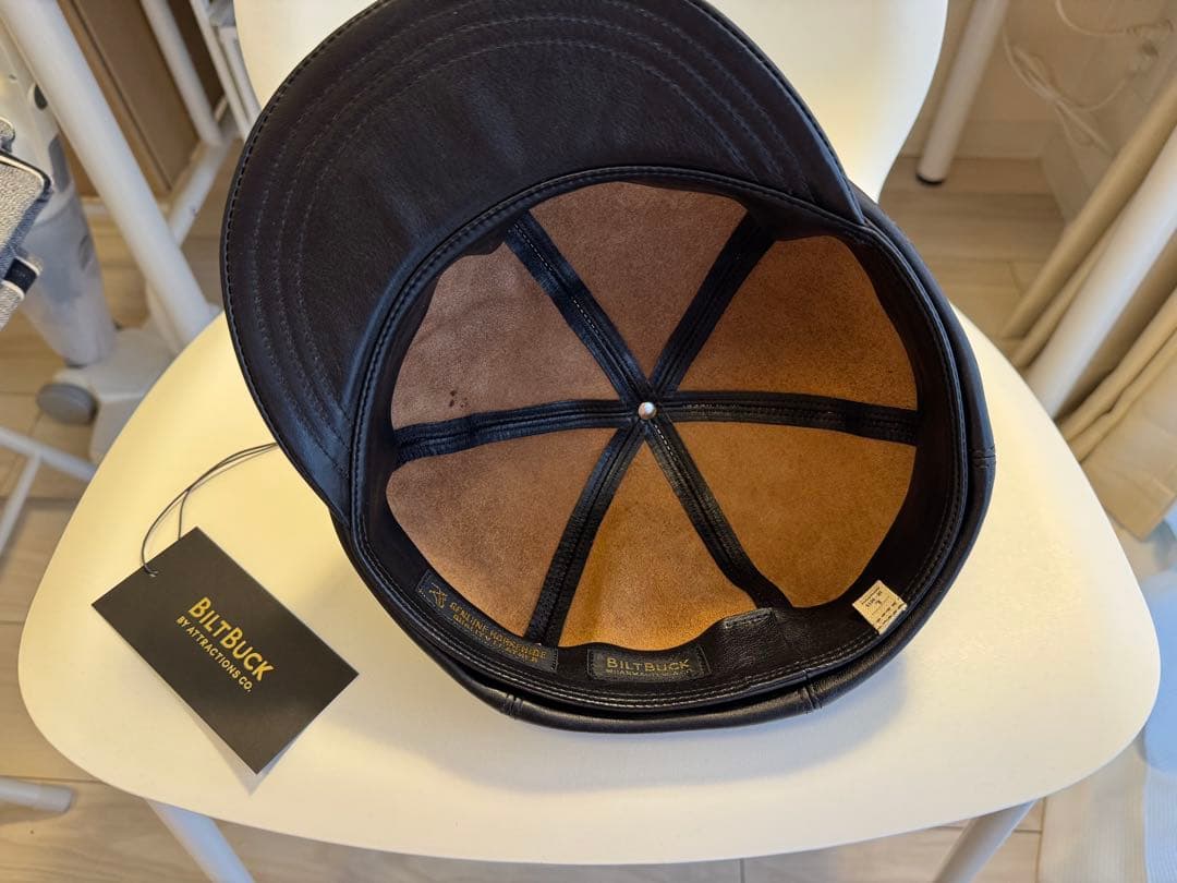 未使用Attractions BILTBUCK Lot.737 レザー帽子 L