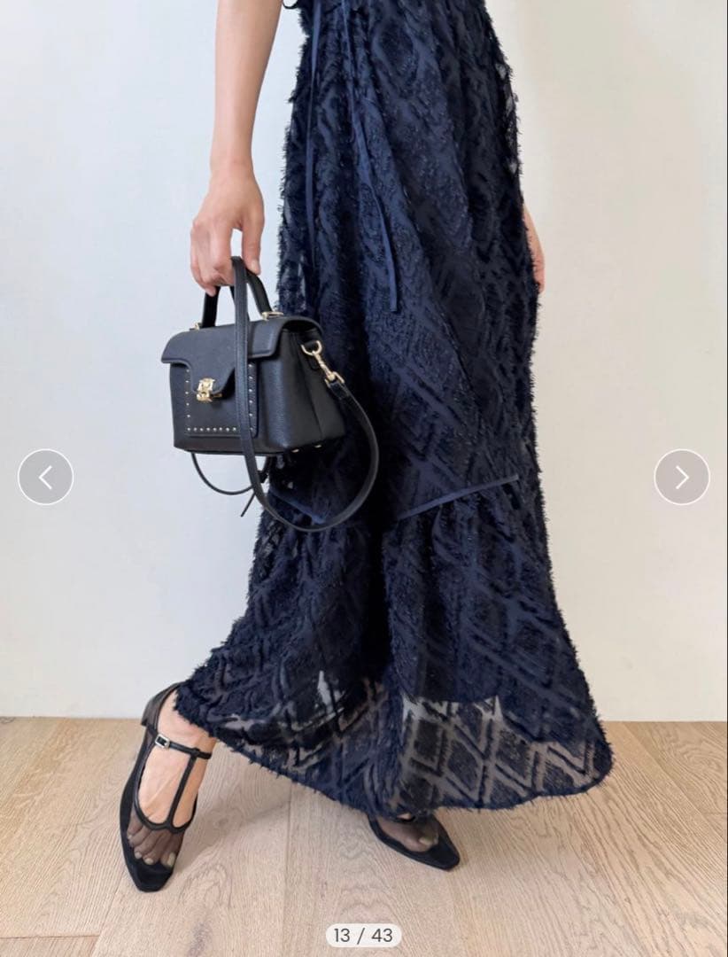 SNIDEL ジャガードドロストディティールワンピース