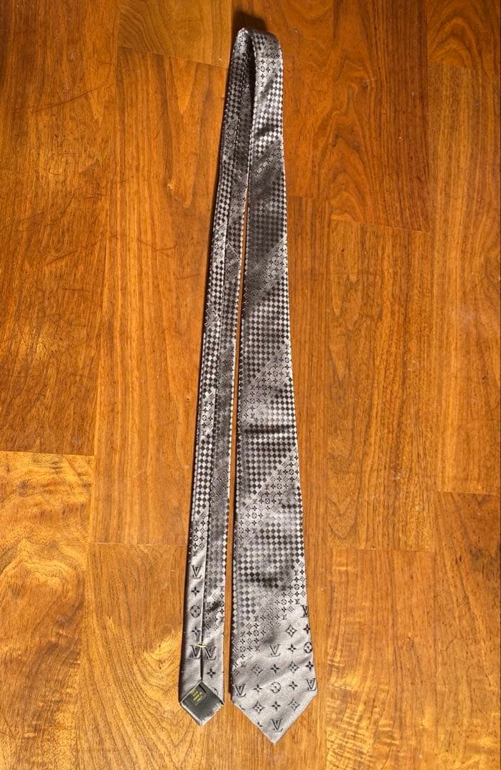 LOUIS VUITTON ネクタイ ダミエ モノグラム ブラウン