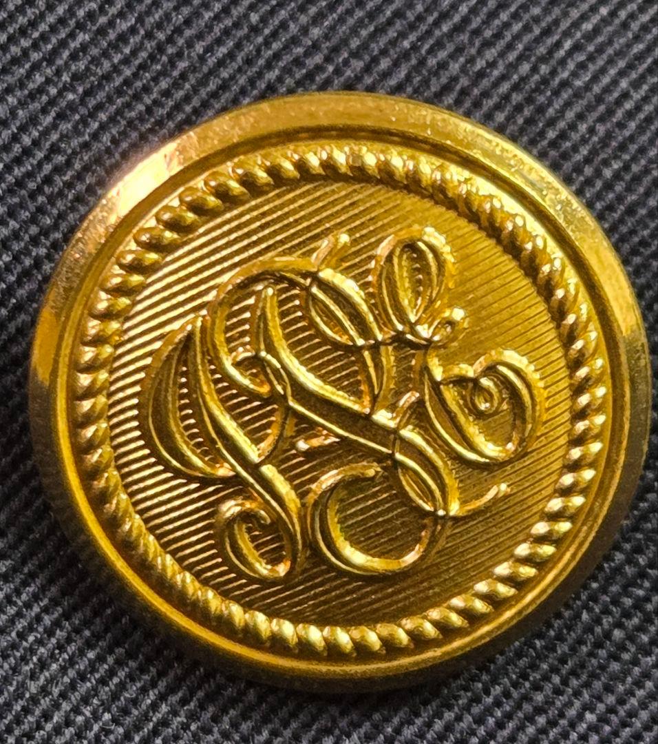 極美品 ジェイプレス ダブル 紺ブレ サイズ11 L 金ボタン 濃紺