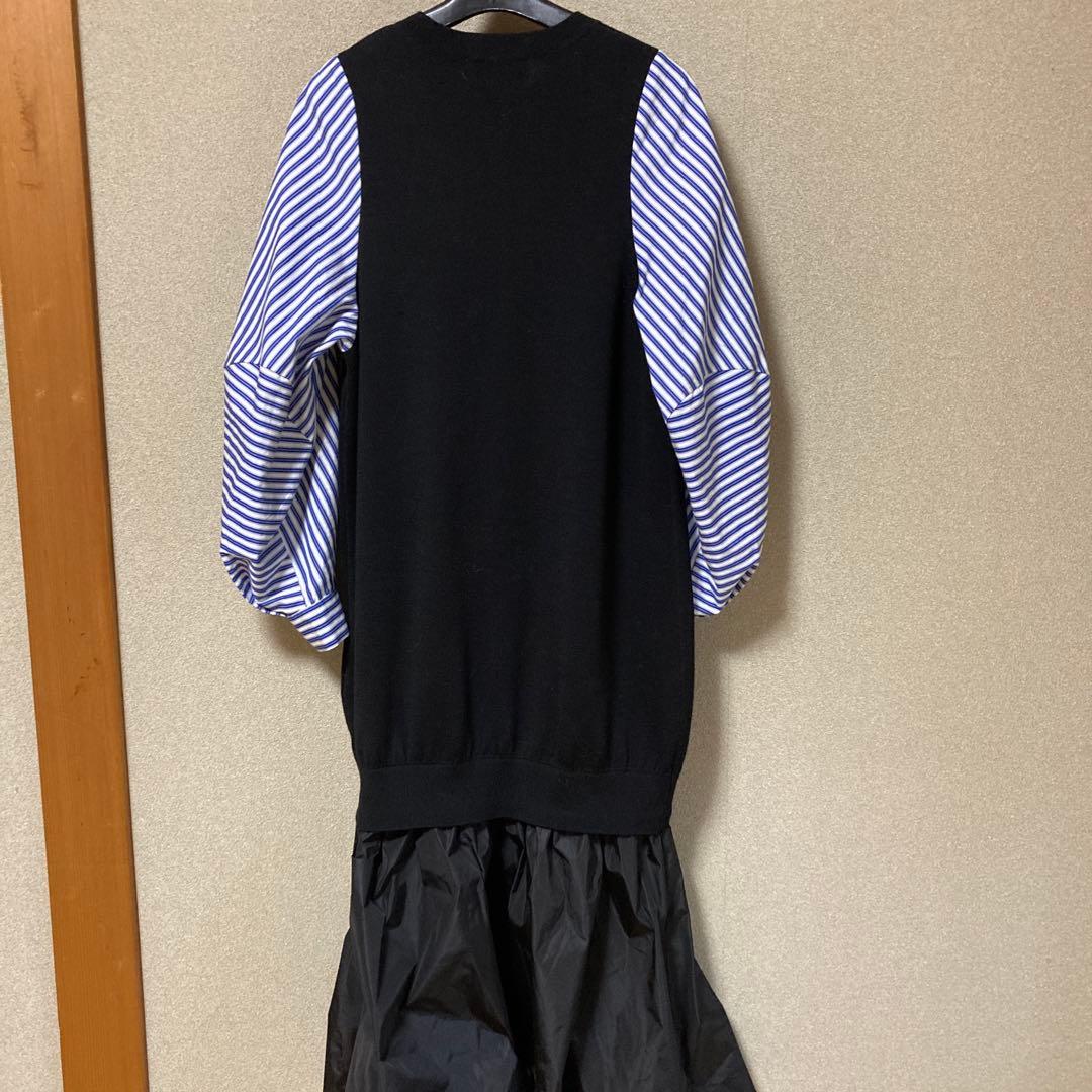 ENFOLD VEST-LAYERED DRESS ワンピース