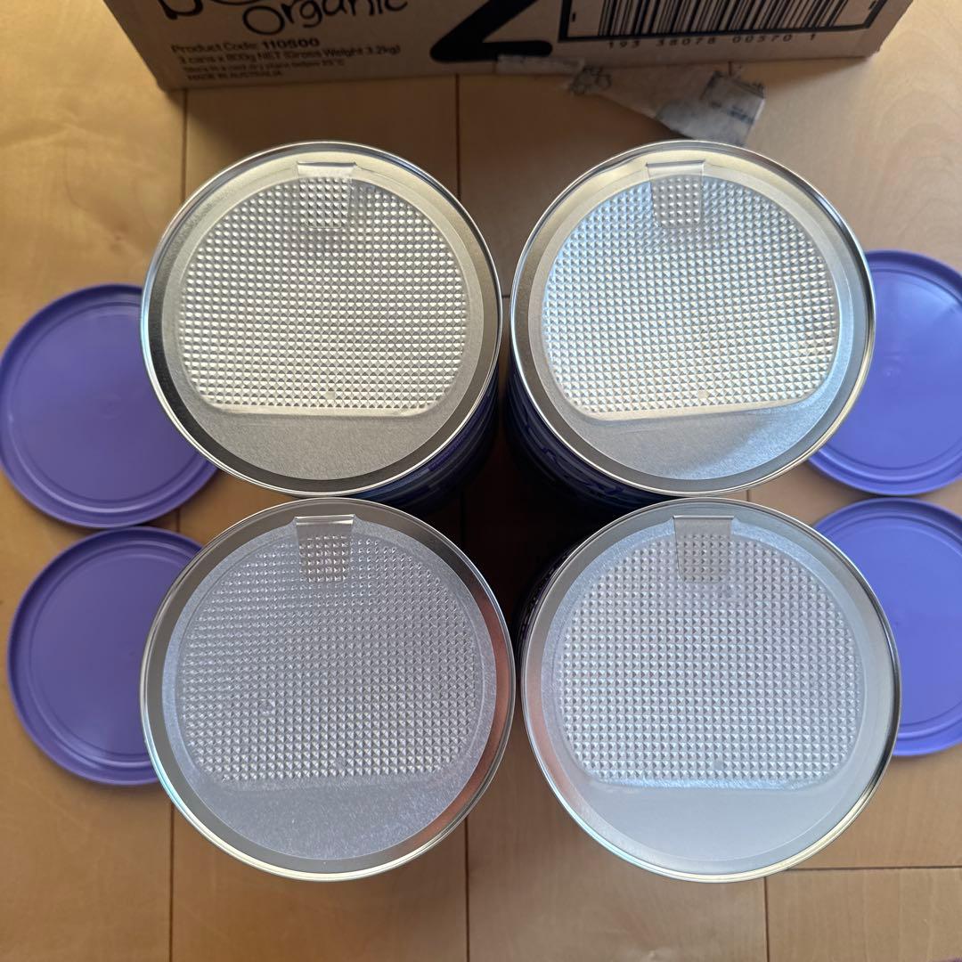 bubs organic 2 6-12ヶ月用粉ミルク 4缶セット