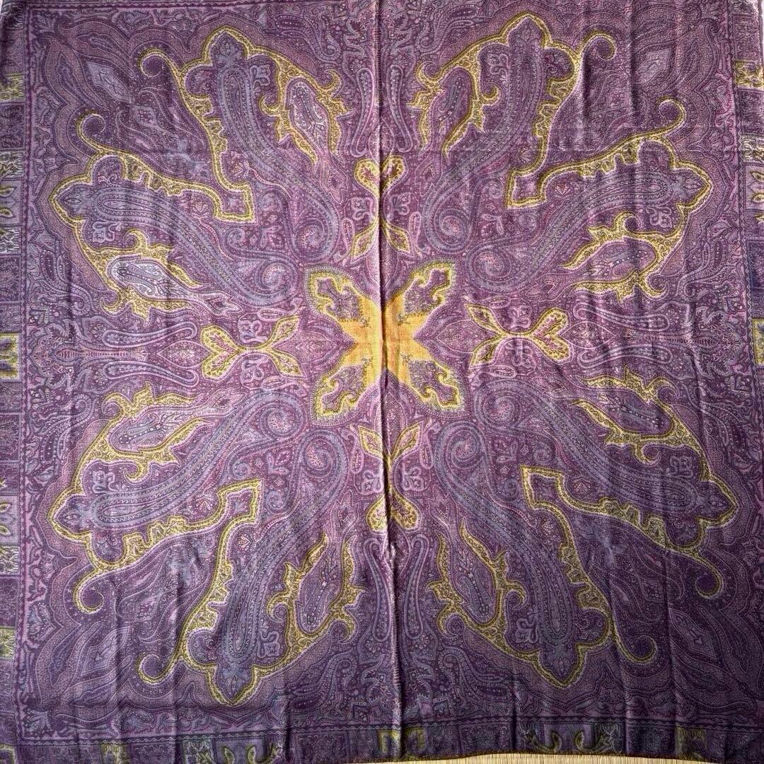 ETRO 大判ペイズリー柄ストール /ショール　美品　イタリア製