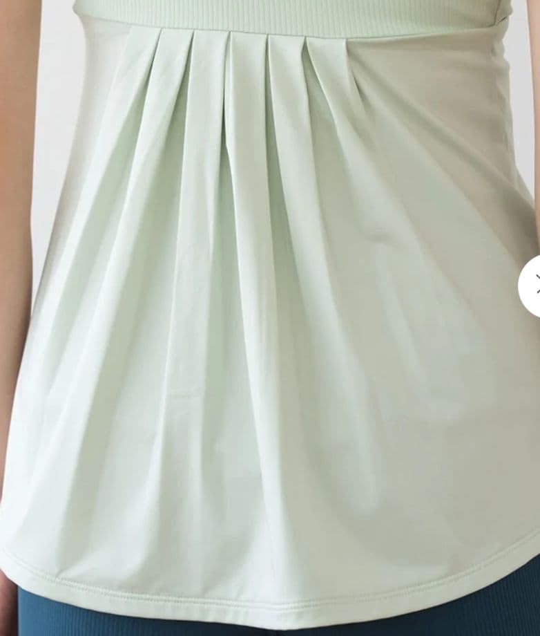 【新品】SUKALA ライトグリーン ベーシックフレアタンクトップ S