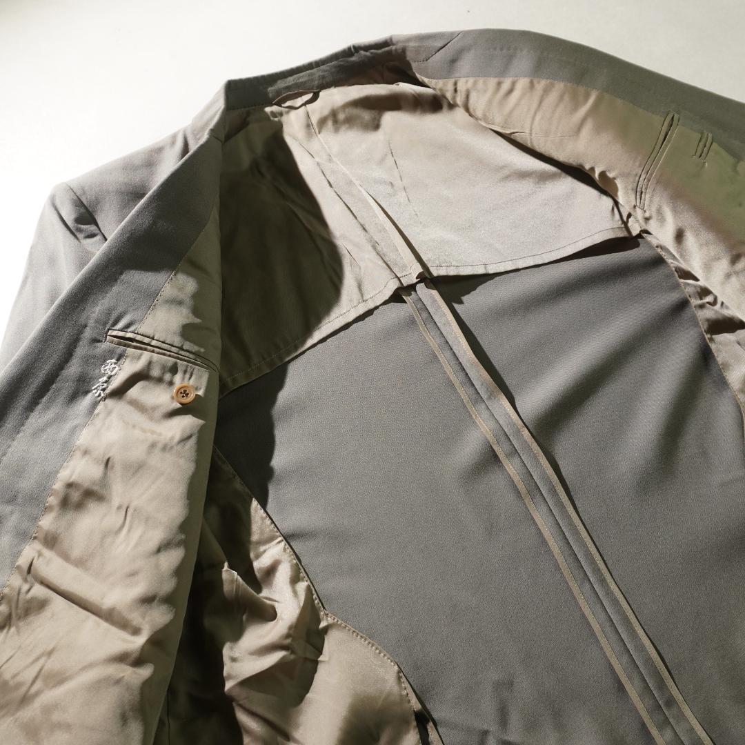 LANVIN ダブルセットアップスーツ フォーマル ビジネス カーキ/VW285