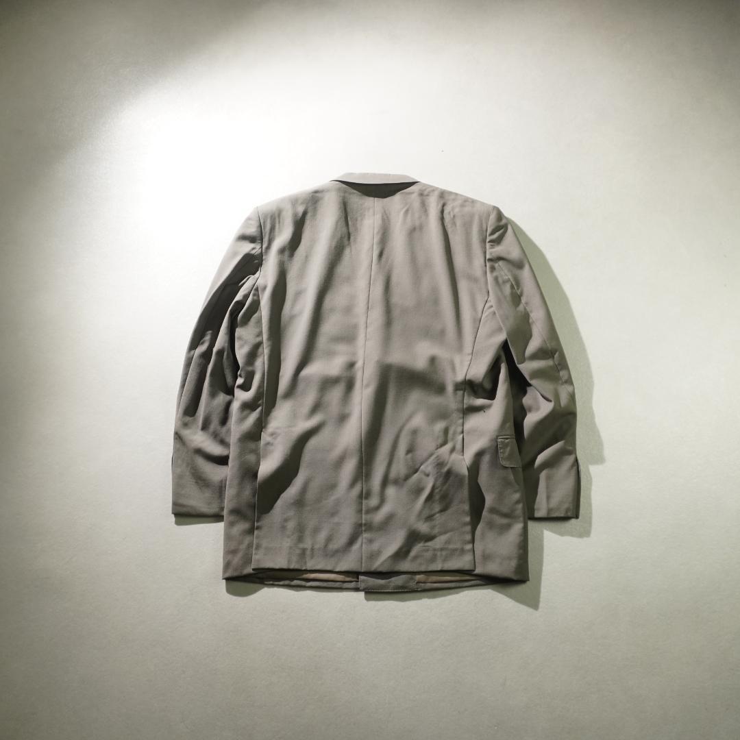 LANVIN ダブルセットアップスーツ フォーマル ビジネス カーキ/VW285