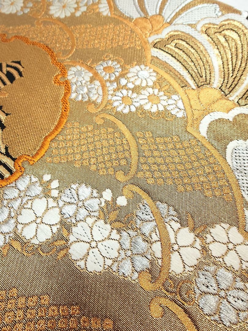 FN12093m 着物 振袖 正絹 袋帯 六通柄