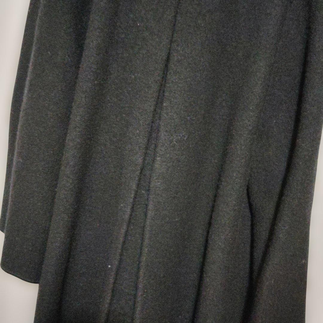 FENDI　Aラインウールロングコート　黒