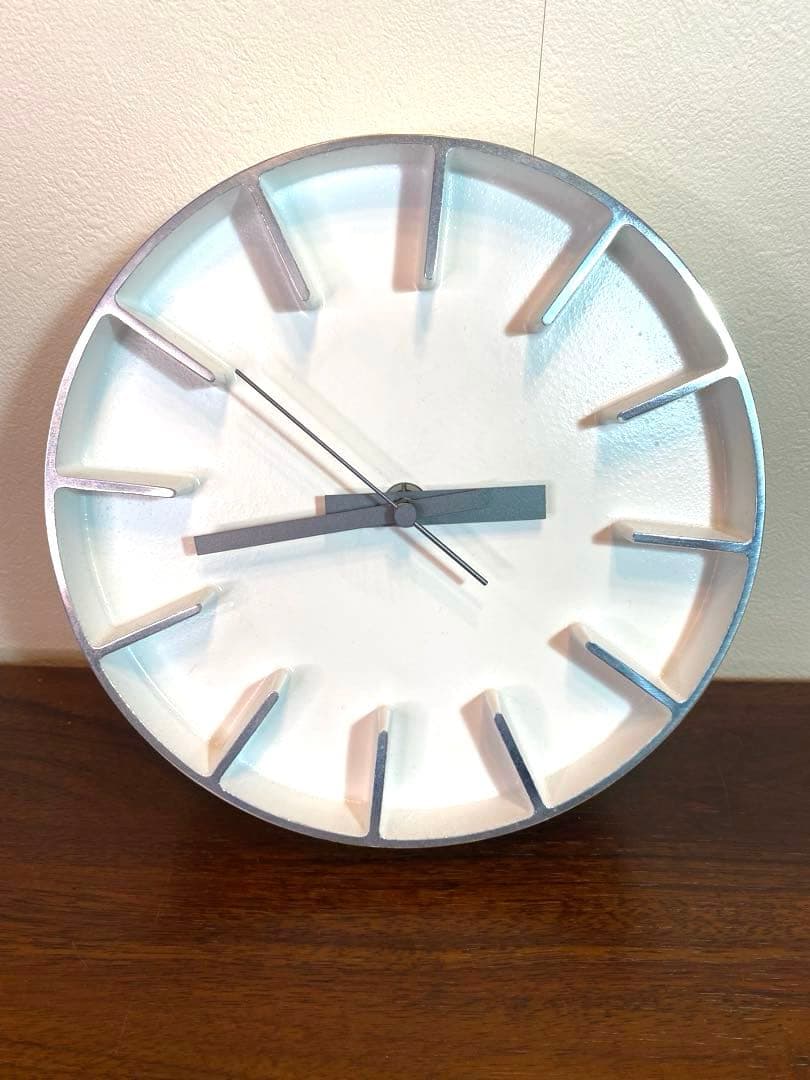 Lemnos レムノス エッジクロック ホワイトAZ-0116 Sサイズ